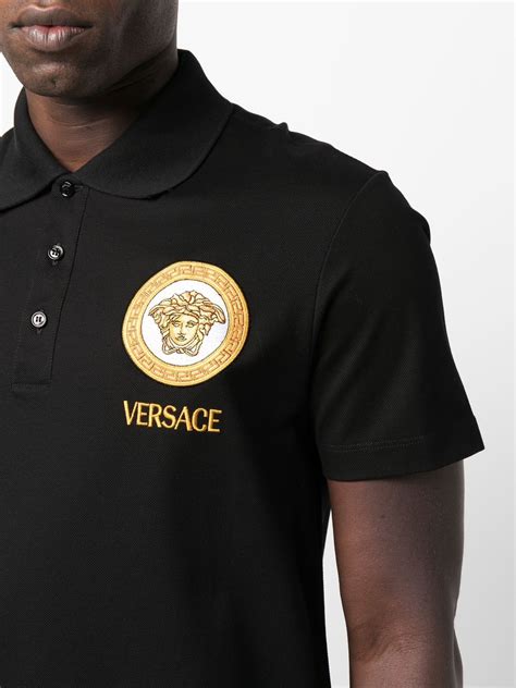 versace polo heren|versace collection polo.